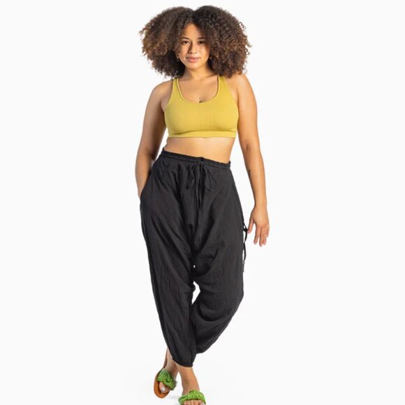 Winter Savannah Harem Pant Unisex Yoga Travel Baggy Cotton Hippie Boho Tapered - Picture 15 of 15